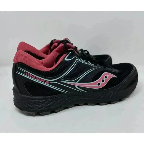 Saucony Cohesion 12 Women's Active Comfort Shoe Pink and Blue - Size 11 - Picture 1 of 11